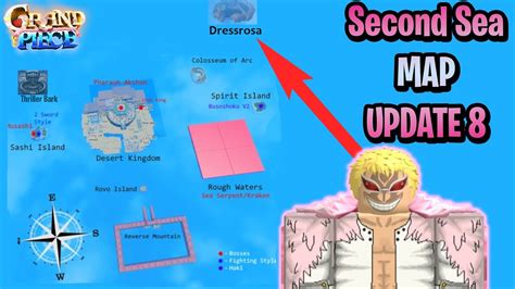 GPO MAP Update 8 🗺️ Dressrosa New Island Locations Grand Piece Online ...