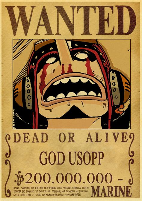 Poster Wanted God Usopp | Boutique Manga