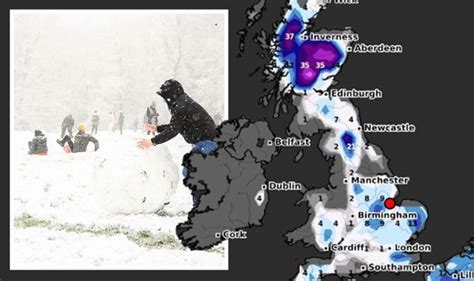 UK snow forecast news: 550-mile snowstorm to blanket Britain in -12 freeze | Weather | News ...