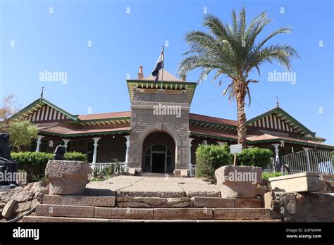 Aswan Museum on the Elephantine island (old villa of William Wilcox Stock Photo - Alamy