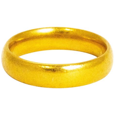 Vintage 22 Carat Gold Wedding Band at 1stDibs | 22 carat wedding band, antique 22 carat gold ...