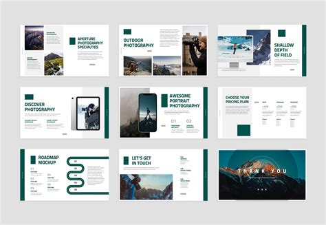 Photography Portfolio PowerPoint Presentation Template - Graphue