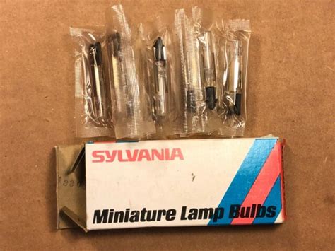 Box of 9 NOS Vintage No 24X Light Bulbs Sylvania NIB Miniature Lamps ...