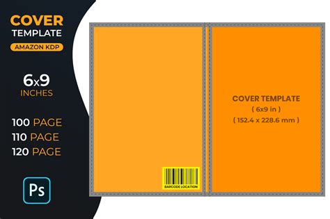 Templates Design & Templates Paper & Party Supplies Editable KDP Paperback Cover Template Canva ...