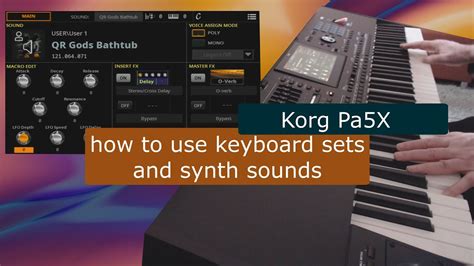 Korg Pa5X tutorial: Synth sounds and keyboard sets - YouTube