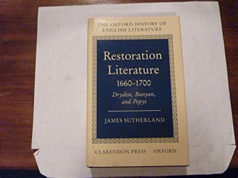 Restoration Literature, 1660-1700: Dryden, B... by Sutherland, James R. Hardback 9780198122340 ...