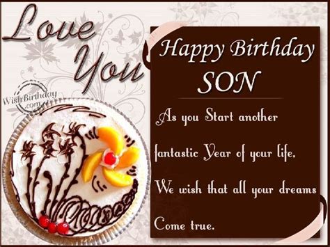 Birthday Wishes To Son From Parents - WishBirthday.com | Birthday wishes for son, Happy birthday ...