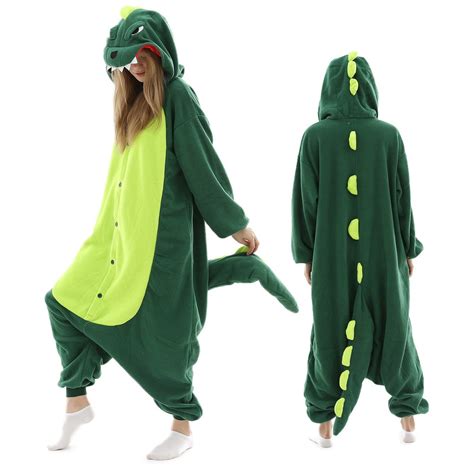 Dinosaur Costume Adult Onesie Halloween Costume Zip Front Hong Kong ...