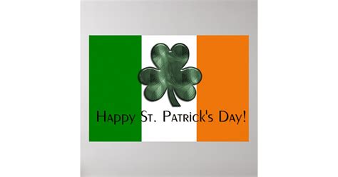 Irish Flag - Happy St. Patrick's Day Print | Zazzle