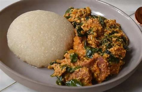 Eba and egusi soup recipe - Legit.ng