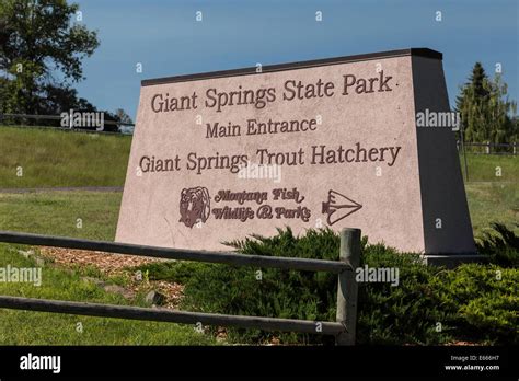 Giant Springs State Park, Great Falls, Montana, USA Stock Photo - Alamy