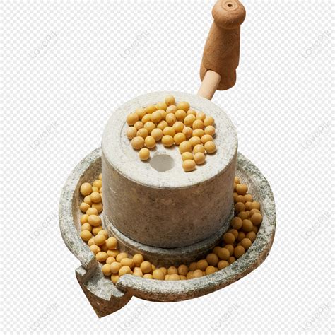 Traditional Grinding Soybean Milk, Material, Soybeans, Protein Free PNG ...