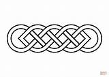 Celtic Basic Knot Coloring Page Free Printable  sketch template