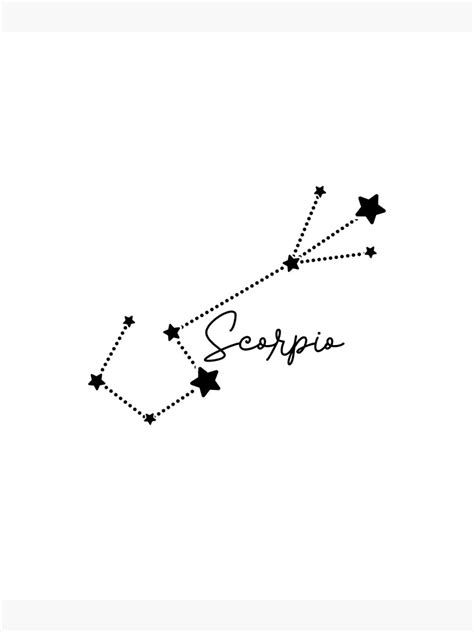 "scorpio Zodiac Constellation Drawing - by asdev" Poster for Sale by asdev | Redbubble