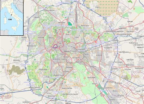 Roma tiburtina station map - Tiburtina station Rome map (Lazio - Italy)