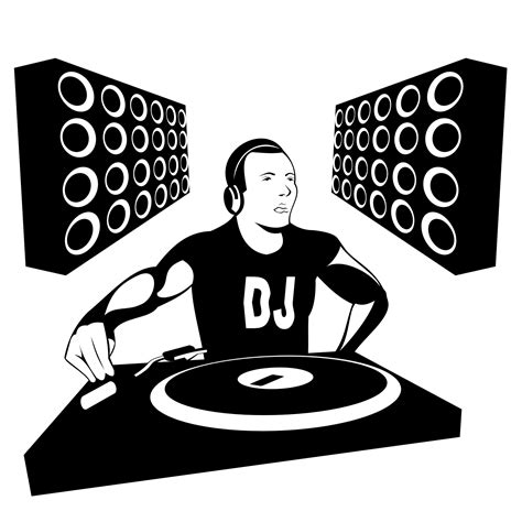 14 DJ Vector Art Images - DJ Music Vector Art, DJ Clip Art Graphic and ...