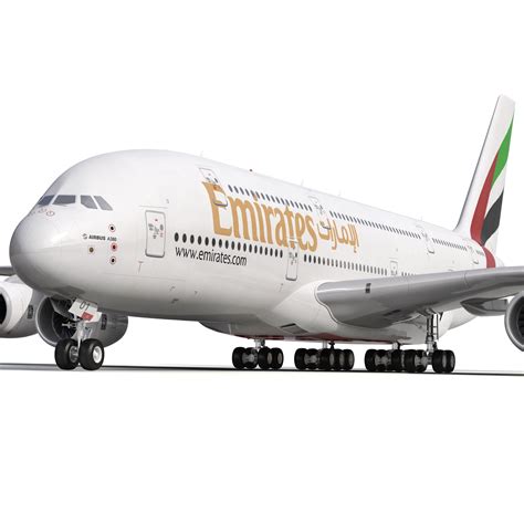 airbus a380-900 emirates 3d 3ds