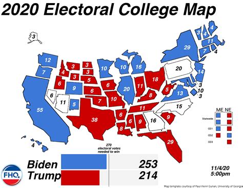 2024 Electoral Map Frontloading hq: the electoral college map (11/4/20) -- afternoon update ...