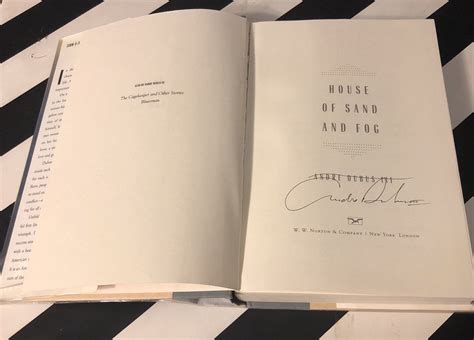 House of Sand and Fog by Andre Dubus III (1999) signed first edition book