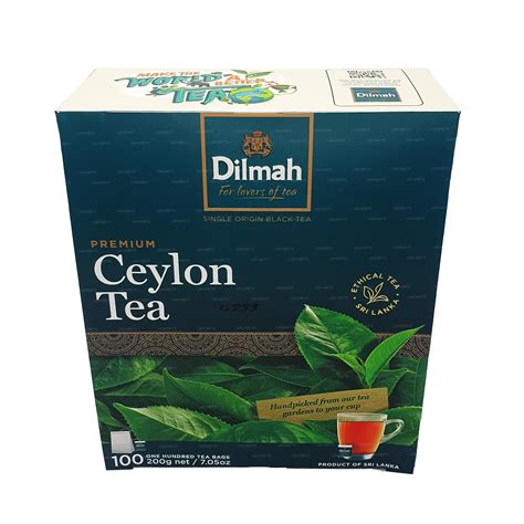 Buy Dilmah Premium Ceylon Tea (200g) 100 Tea Bags Online at desertcartMaldives