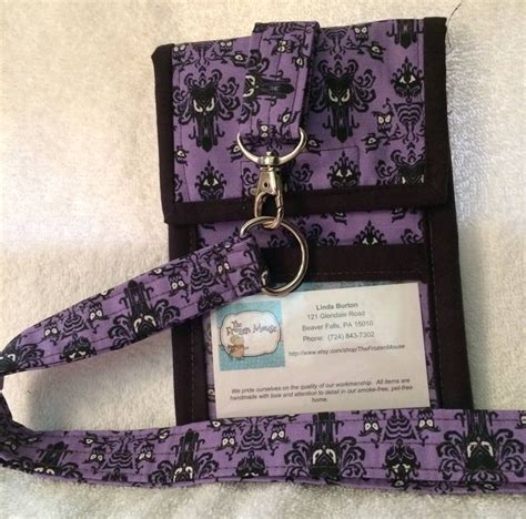 Neck Wallet, Badge Holder, Passport Holder, or Travel Wallet - Disney - Haunted Mansion by ...