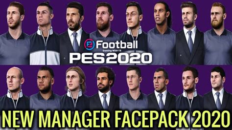 PES 2020 MASTER LEAGUE MANAGER FACEPACK - New Updates Of PES MODS - Gaming WitH TR