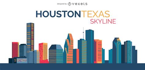 Houston Skyline Silhouette at GetDrawings | Free download