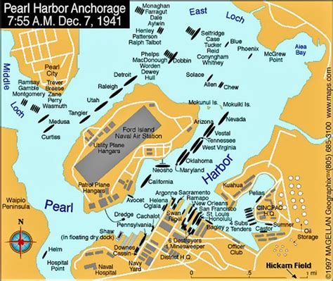 Image result for aerial map pearl harbor 1941 | Pearl harbor, Pearl ...