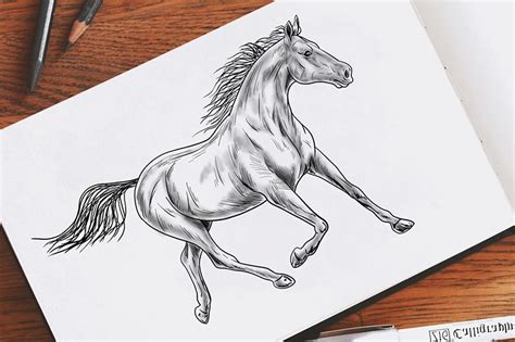 Simple Horse Sketch