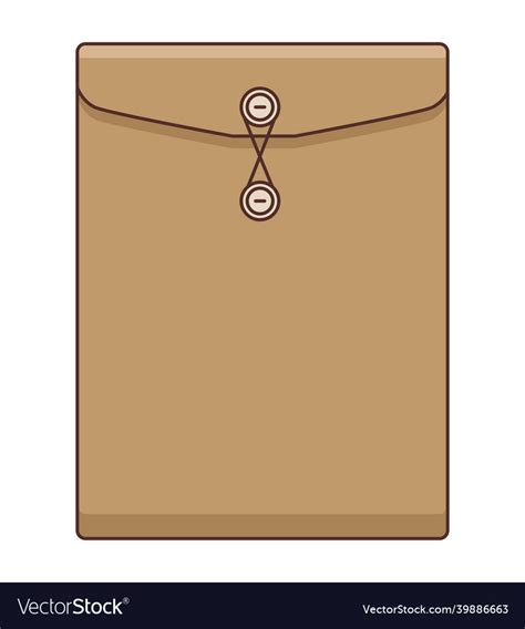 Manila envelope icon Royalty Free Vector Image