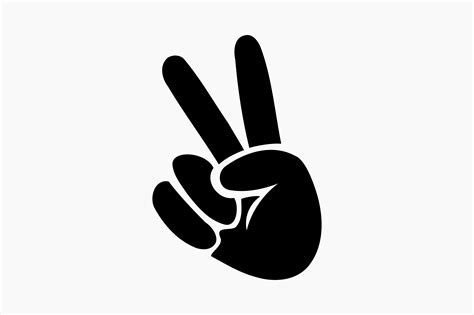 Peace Sign Hand Symbol Graphic by BerriDesign · Creative Fabrica