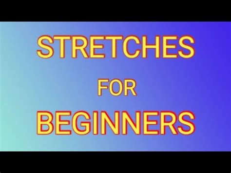 Basic Stretches For Beginners #flexibility #mobility #health #exercise ...