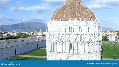 Aerial View of Miracles Square, Pisa. Piazza Dei Miracoli Stock Image ...