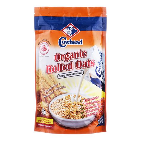 Cowhead Organic Rolled Oats - Instant | NTUC FairPrice