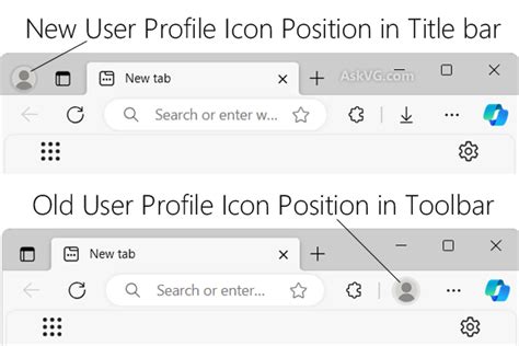 [Tip] Restore User Profile Icon on Toolbar in Microsoft Edge – AskVG