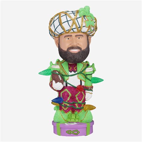 Jason Kelce Mummer Suit Holiday Lights Bobblehead FOCO