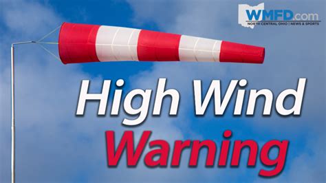 High Wind WARNING Issued