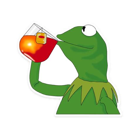 Kermit Sipping Tea Sticker – Urban General Store