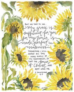 Sunflower Bible Verse Wallpaper