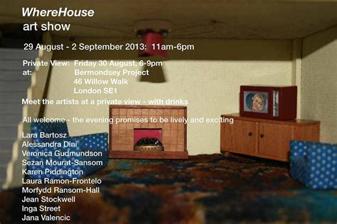 WhereHouse - Exhibition at Bermondsey Project Space in London