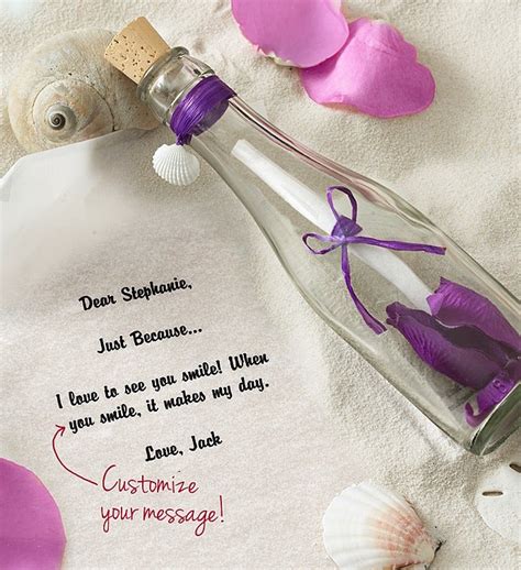 Personalized Message in a Bottle® Just Because | 1800FLOWERS.COM-89727