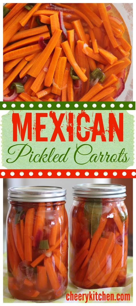 Mexican Pickled Carrots - Cheery Kitchen