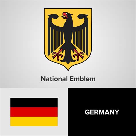 Germany National Emblem, Map and flag 343850 Vector Art at Vecteezy