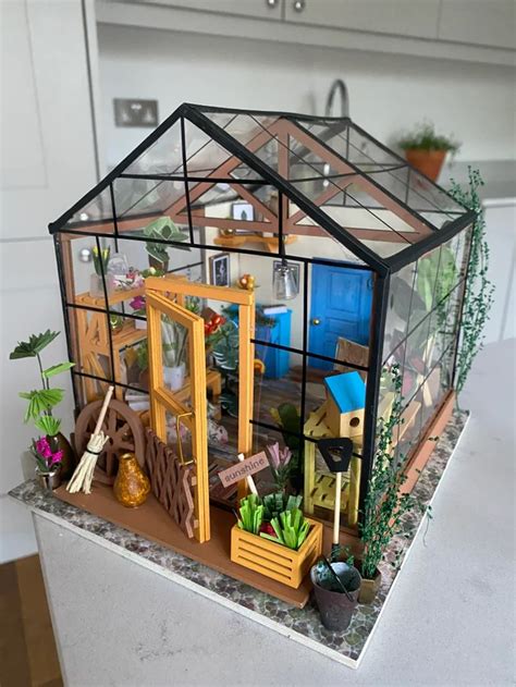 (2) I just finished my first miniature greenhouse kit. : crafts | Miniature greenhouse, Diy ...