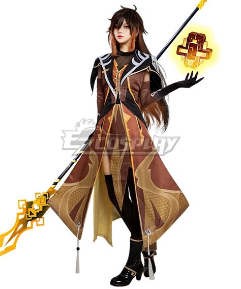 Genshin Impact Zhongli Female Cosplay Costume