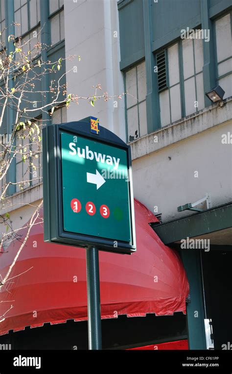 New York City, USA - subway sign Stock Photo - Alamy