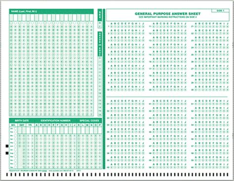 Scantron™ Compatible Answer Sheet and Forms Catalog: Apperson General ...