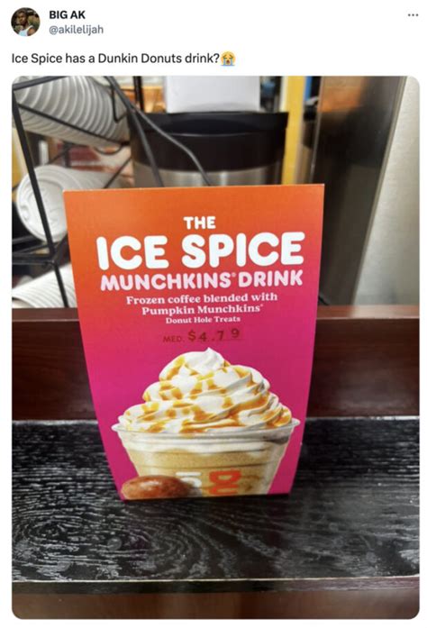 Ice Spice is Collaborating with Dunkin on a New Drink - Let's Eat Cake