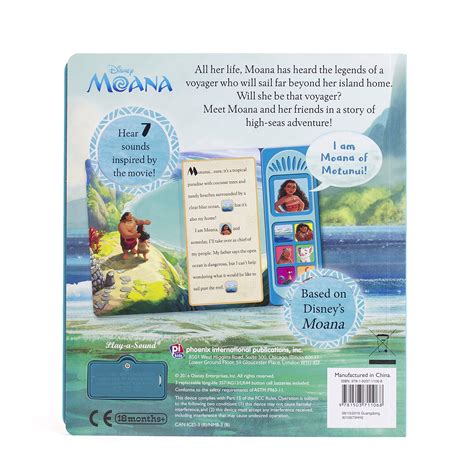 Disney Moana – I Am Moana Little Sound Book – PI Kids (Disney Moana: Play-A-Sound) (Play-A-Song ...