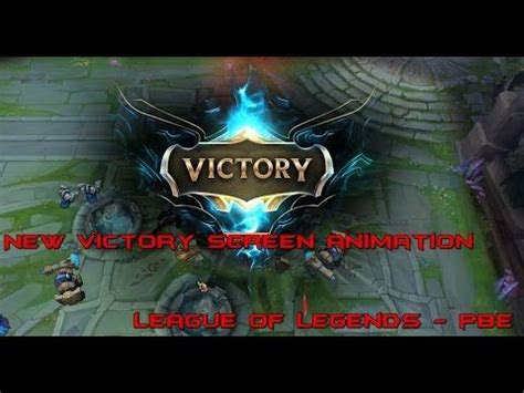 League Of Legends Victory Screen